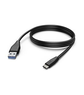 Cabo Adaptador USB para Tipo-C, Preto, de 3 metros - Hama