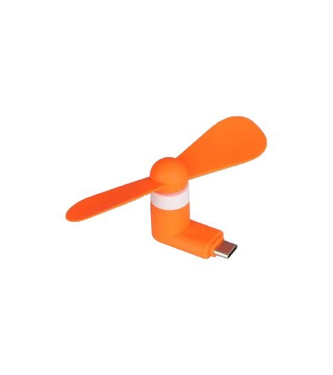 Mini Ventoinha USB Tipo-C Portátil, Laranja - Goeik