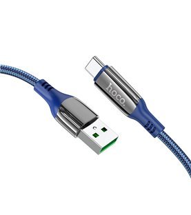 Cabo de Dados e Carregamento USB para Tipo-C, Hoco S51 5A Extreme - Azul