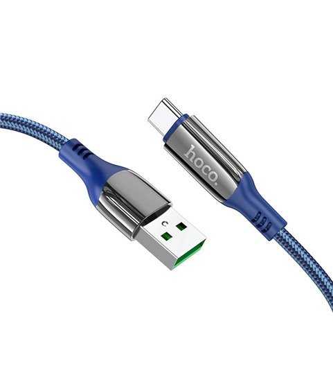 Cabo de Dados e Carregamento USB para Tipo-C, Hoco S51 5A Extreme - Azul