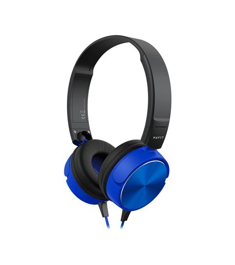 Headset H2178D, com Cabo Jack 3.5mm, Azul - Havit