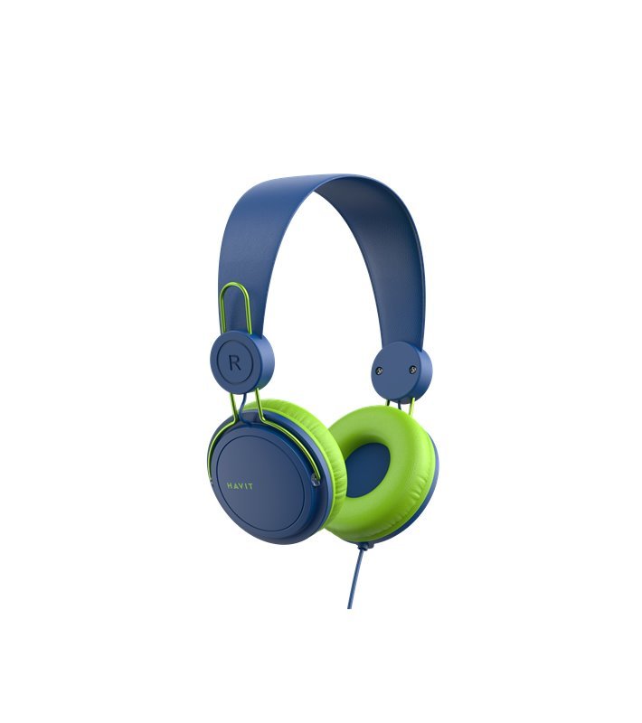 Headset H2198D, com Cabo Jack 3.5mm, Azul - Havit