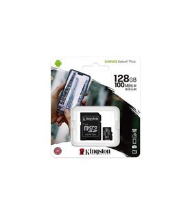 Cartão Memória Canvas Select Plus Micro SDXC Kingston de 128GB, com Adaptador - Classe 10