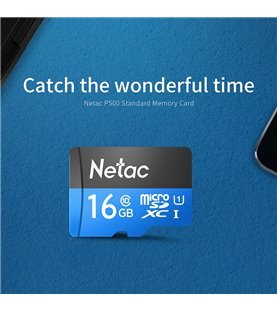 Cartão Micro SD P500 Netac, de 16GB, com Adaptador