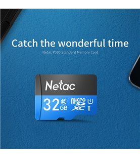 Cartão Micro SD P500 Netac, de 32GB, com Adaptador