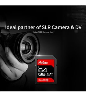 Cartão SD P600 Netac, de 64GB