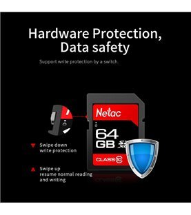 Cartão SD P600 Netac, de 64GB
