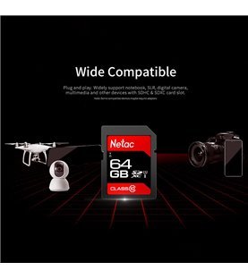 Cartão SD P600 Netac, de 64GB