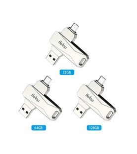 Pen Drive 16GB USB 3.0 + Micro USB 2.0, U381 - Netac