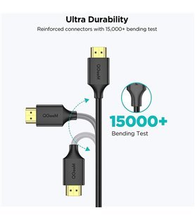 Cabo Adaptador Mini HDMI para HDMI de 1.8 metros - QGeeM