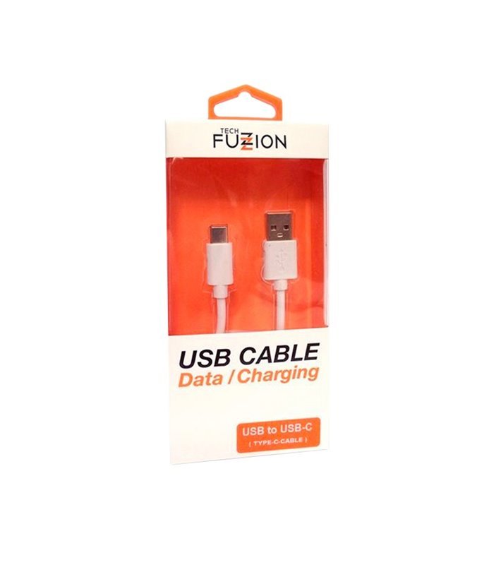 Cabo Adaptador USB para Tipo-C, Branco - Tech Fuzzion