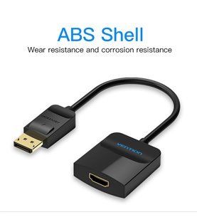 Cabo Adaptador Conversor DisplayPort para HDMI de 0,15 metros - Preto - Vention