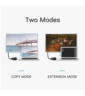 Cabo Adaptador Conversor DisplayPort para VGA de 0,15 metros - Preto - Vention
