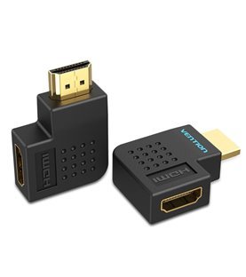 Adaptador HDMI Macho para HDMI Fêmea com ângulo de 270º