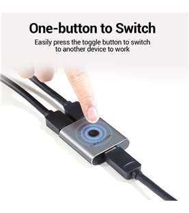 Comutador Bidirecional Splitter e Switch HDMI de 2 portas - Prateado - Vention