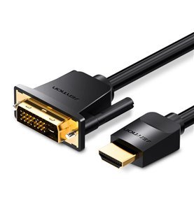 Cabo de 5 metros HDMI para DVI - Preto - Vention