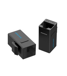 Conetor Modular 2*RJ45 CAT5E UTP - Preto - Vention