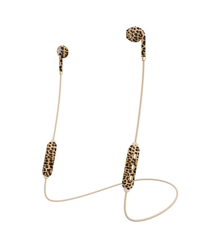 Fones Auriculares Bluetooth Happy Plugs II - Leopardo