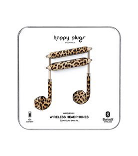 Fones Auriculares Bluetooth Happy Plugs II - Leopardo