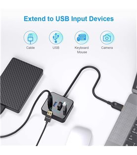 HUB USB Com 4 Portas USB 3.0 - QGeeM