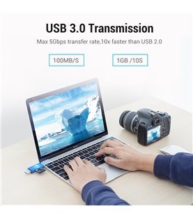 Leitor de Cartões Multifunções USB / Micro USB / Tipo-C - Vention