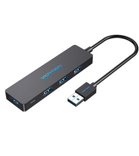 HUB USB 4 em 1 de 4 portas UBS 3.0 de 0,15 metros - Preto - Vention