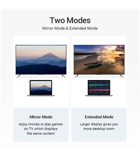 Cabo Adaptador Tipo-C para HDMI, com Fonte de Alimentação USB, de 2 metros - Preto Metalizado - Vention