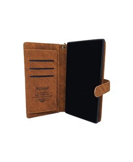 Carteira com Capa Magnética para Smartphone Note 10 Plus com Divisórias para Cartões e Notas - Megsh