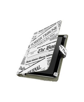 Capa Folio para Tablet até 10'' com Padrão "Newspaper" - Akashi