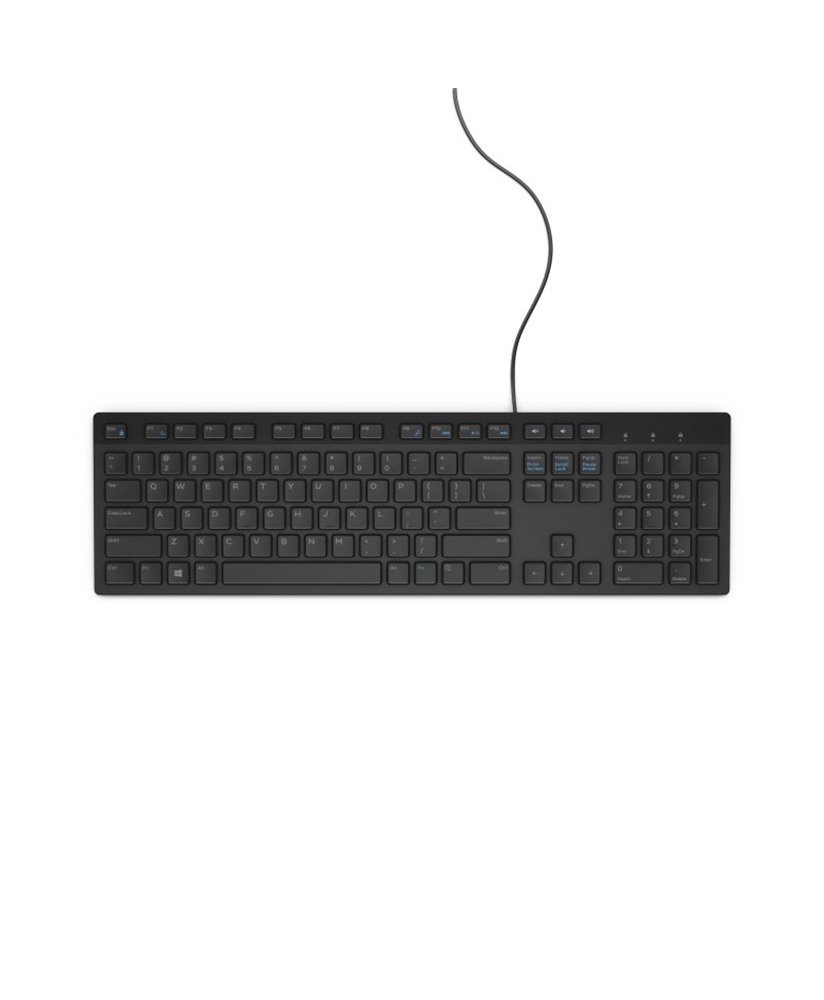 Teclado Dell KB216, com Conexão USB, Preto - Recondicionado