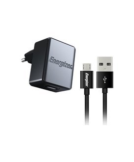 Carregador de Parede com 1* USB e 1* Cabo USB-Micro USB - Energizer