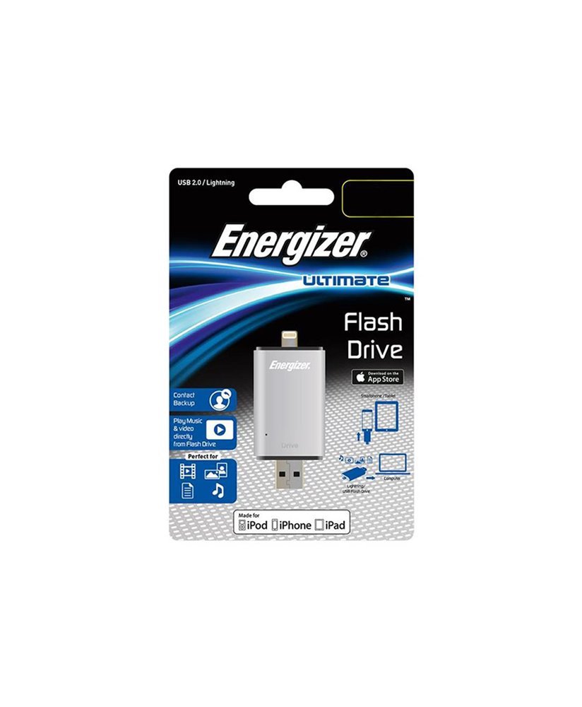 Pen Drive Ultimate Lightning + USB 2.0, de 16GB - Energizer