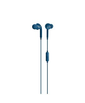 Coluna Bluetooth Pebble com Fones Auriculares Vibe Jack 3.5mm - Azul - Fresh'N Rebel