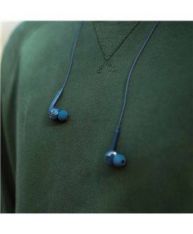 Coluna Bluetooth Pebble com Fones Auriculares Vibe Jack 3.5mm - Azul - Fresh'N Rebel