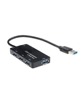 HUB USB 3.0 com 4 portas USB - Preto - Goeik