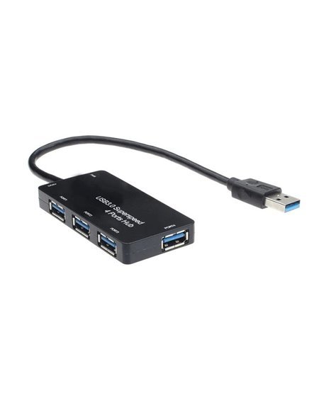 HUB USB 3.0 com 4 portas USB - Preto - Goeik