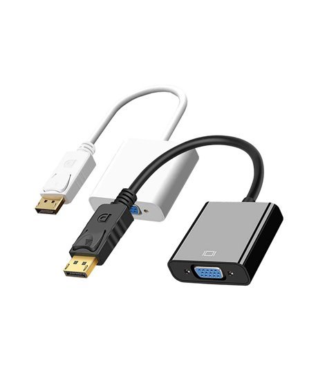 Cabo Adaptador DisplayPort para VGA, Branco - Goeik