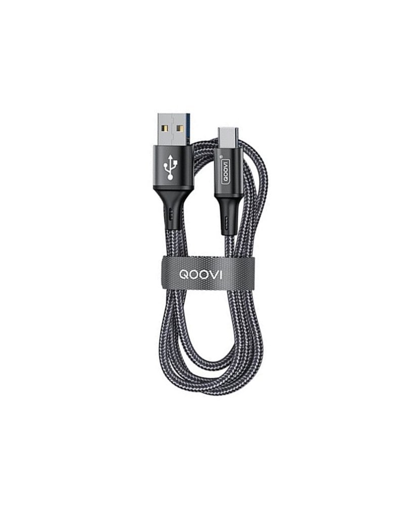 Cabo Adaptador USB para Tipo-C com Carregamento Rápido - Cinzento - Qoovi by Goeik