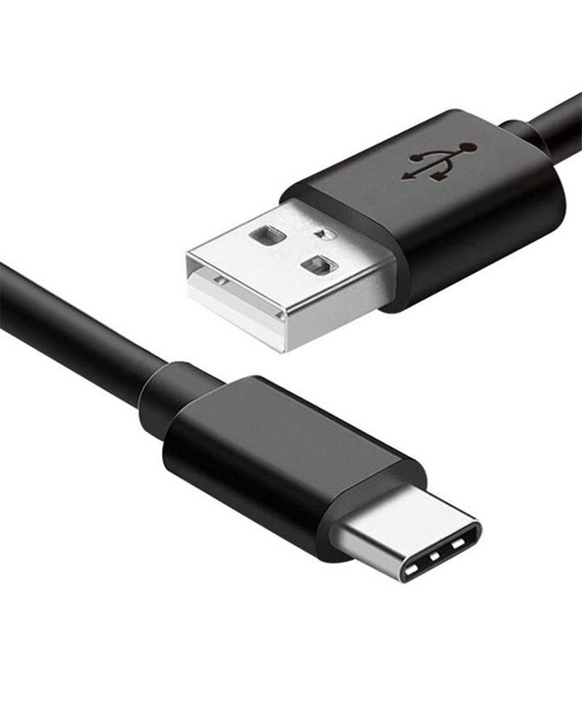 Cabo de Carregamento Rápido Tipo-C para USB de 1 metro e de 2.4 Amperes - Branco - Goeik