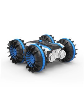 Carro Telecomandado RC XL, 360º, Anfíbio (Terra/Neve/Água), com Controlo Remoto, Waterproof, Tração 4WD, Azul - Goeik