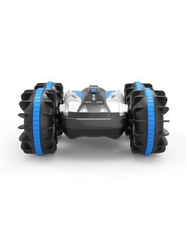 Carro Telecomandado RC XL, 360º, Anfíbio (Terra/Neve/Água), com Controlo Remoto, Waterproof, Tração 4WD, Azul - Goeik