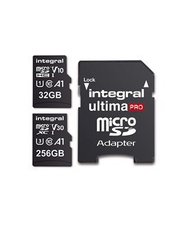 Cartão Memória Micro SD Class 10, 4K, de 256GB - Integral