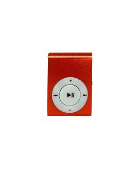 Mini Leitor MP3 com Clipe de Suporte, Vermelho - Goeik