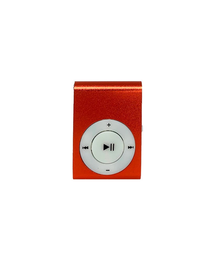 Mini Leitor MP3 com Clipe de Suporte, Vermelho - Goeik