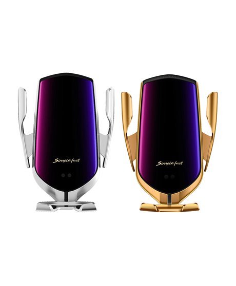 Suporte de Telemóvel com Carregamento Wireless e Sensor Automático Gold  - Goeik