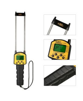 Medidor de Humidade Profissional com LCD Digital - Amarelo - Goeik