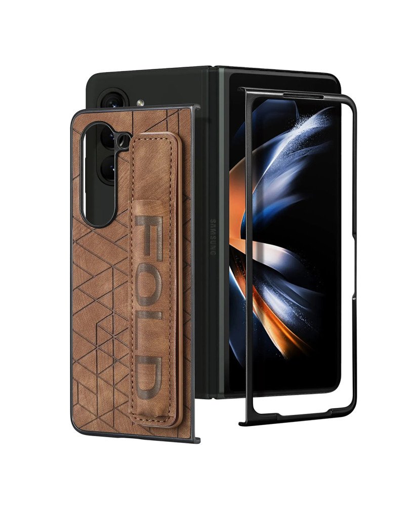 Capa em Couro para Samsung Z Fold 5, com Ranhura para Caneta - Goeik