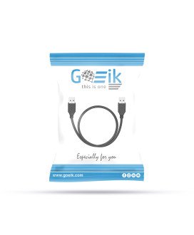 Cabo USB 2.0 para USB 2.0, Preto - Goeik