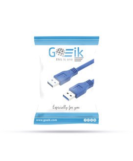 Cabo Extensor USB 3.0 para USB 3.0, Azul - Goeik