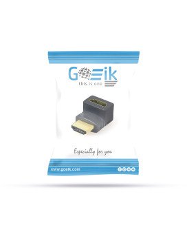 Adaptador HDMI Macho para HDMI Fêmea, de 270º - Goeik